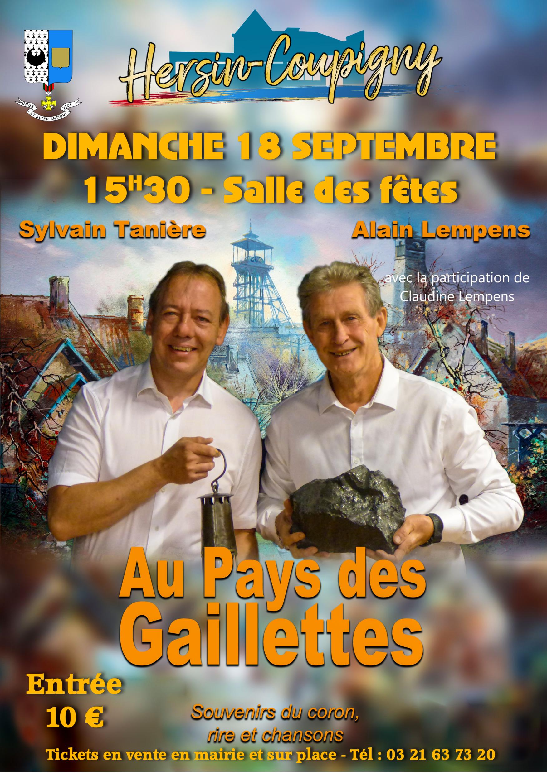 Spectacle : Au Pays des Gaillettes @ Salle des Fêtes | Hersin-Coupigny | Hauts-de-France | France