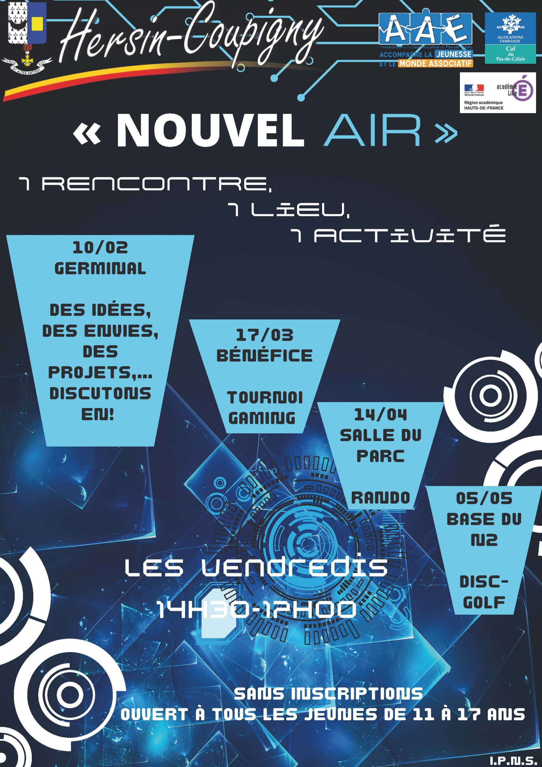Nouvel Air : des idées, des envies, des projets... Discutons en. @ Germinal | Hersin-Coupigny | Hauts-de-France | France
