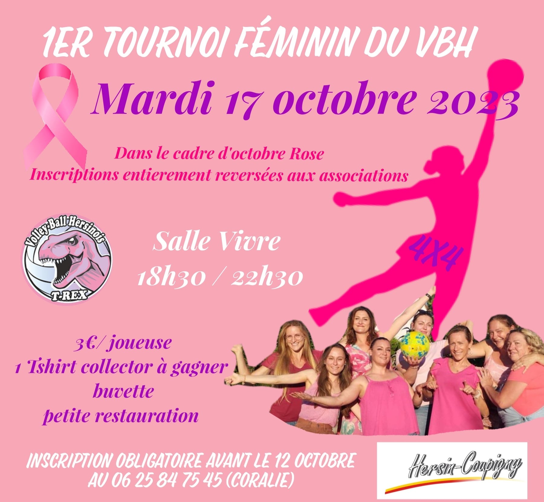 Octobre Rose - 1er tournoi féminin de Volley Ball